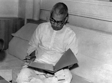 Charan Singh as Chief Minister at his Mall Road Avenue residence, 1967