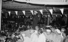 At Devariya district during a rally, November 28, 1969