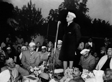 CCS delivering a speech at a public meeting on January 5, 1969