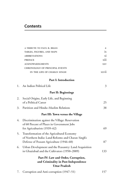 Charan Singh and Congress Politics, 1937-1961, Volume 1