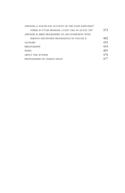 Charan Singh and Congress Politics, 1957-1967, Volume 2