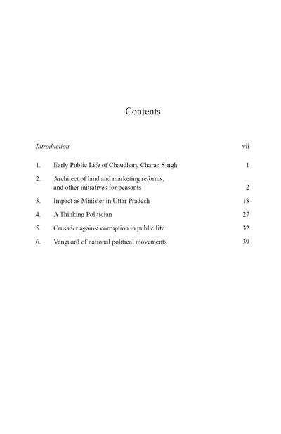 Profile of Charan Singh - Crusader against Injustice, Exploitation and Corruption